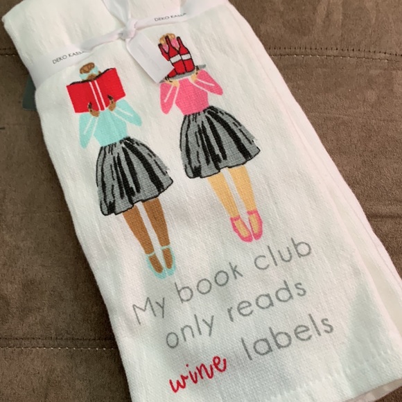 Demo Kassa.  2 set Kitchen Towels.  NWT - Picture 3 of 4